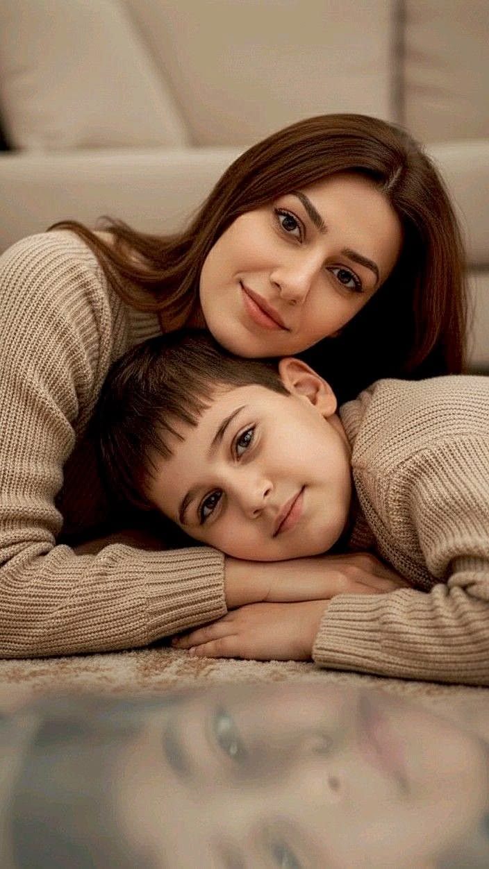 Cozy Mother & Son