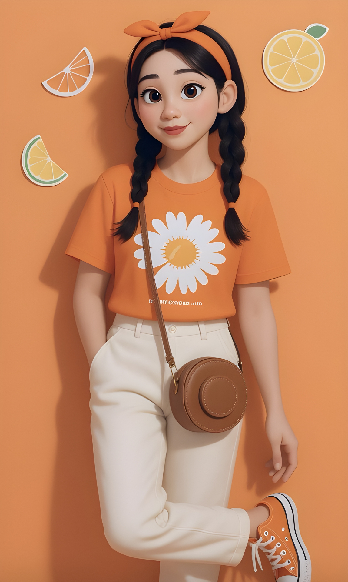 Citrus Pop Cartoon Girl