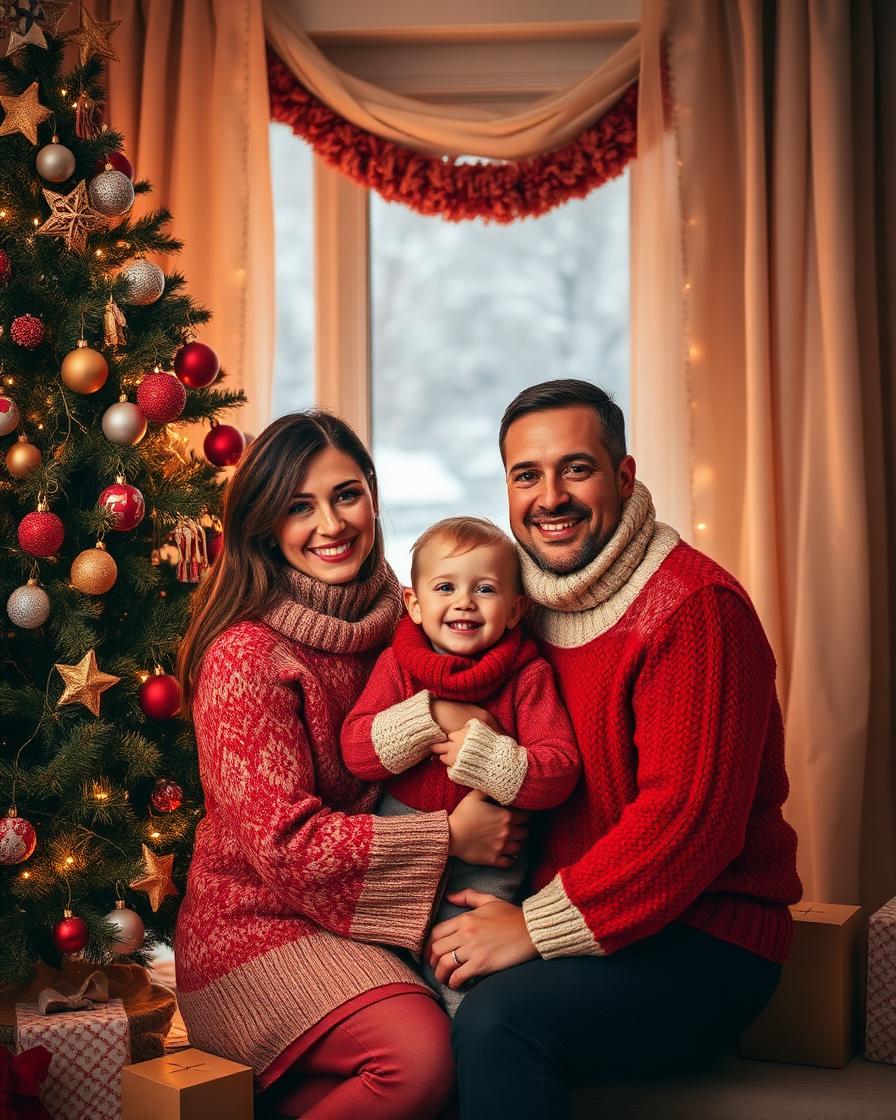 Cozy Christmas Family